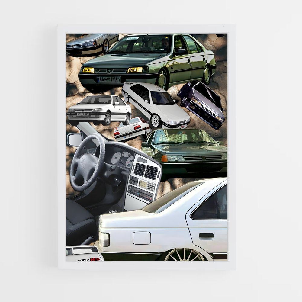 Poster Stationnement Stylé – affiche Peugeot (vue 3)